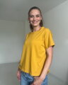 Tričko na dojčenie so zipsom Kira, oversized – horčicové S/M