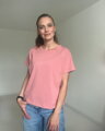 Tričko na dojčenie so zipsom Kira, oversized – staroružové S/M