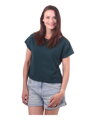 Crop top tričko Edita, tmavozelená