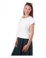 Crop top tričko Edita, biele
