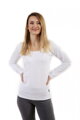 Dámske tričko Brigita dl.rukáv, biele