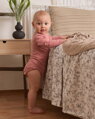 Dojčenské body s dlhým rukávom, staroružové
