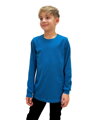 Detské tričko, dlhý rukáv, tmavý tyrkys