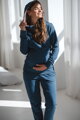 Mikina na dojčenie Milk Please Jeans Blue 