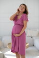 Tehotenské šaty na dojčenie Lovely Midi Dress Berry Pink SS