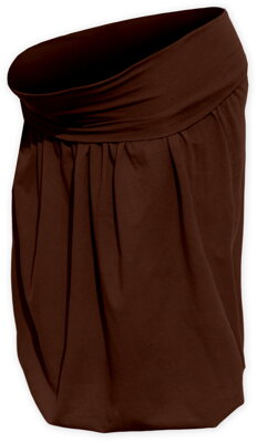 Tehotenská balónová sukňa Sabina, hnedá