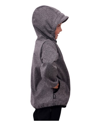 Detská softshellová bunda, šedý melír, Kolekcia 2021