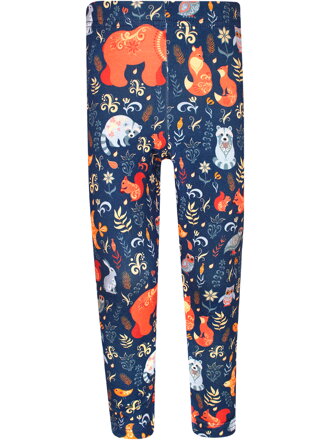 Dievčenské legíny Zvieratá a ornamenty