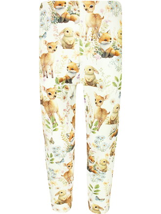 Dievčenské legíny Zvieratá na lúke