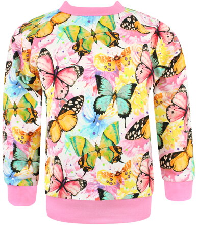 Dievčenská mikina Motýle