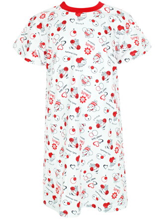 Dievčenská nočná košeľa s krátkym rukávom Lienky