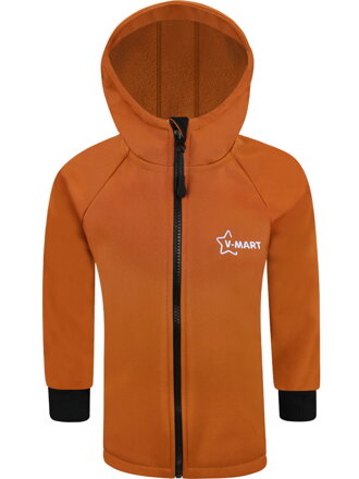 Detská softshellová bunda Premium, hnedá