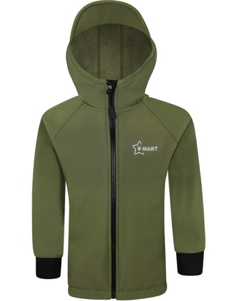Detská softshellová bunda Premium, khaki