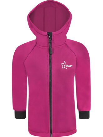 Dievčenská softshellová bunda Premium, tmavá bordová