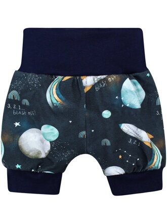Šortky pre bábätká s motívom vesmíru
