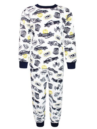 Chlapčenské pyžamo s dlhým rukávom Závodné autá