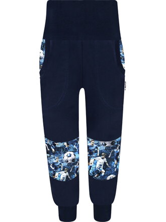 Chlapčenské SLIM tepláky s dvojitými kolenami - Futbal