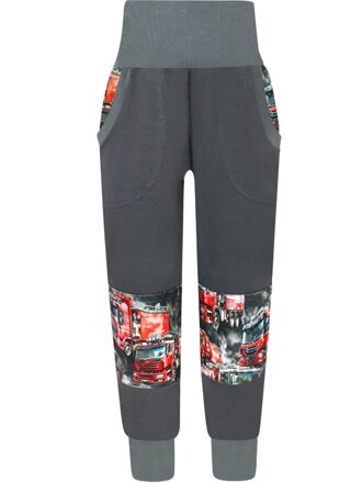 Chlapčenské SLIM tepláky s dvojitými kolenami - Hasiči