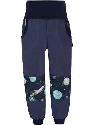 Chlapčenské SLIM tepláky s dvojitými kolenami - Vesmír