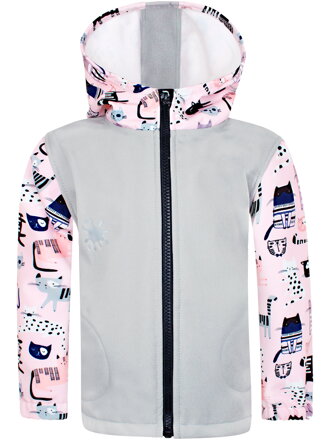 Dievčenská softshellová bunda Mačky