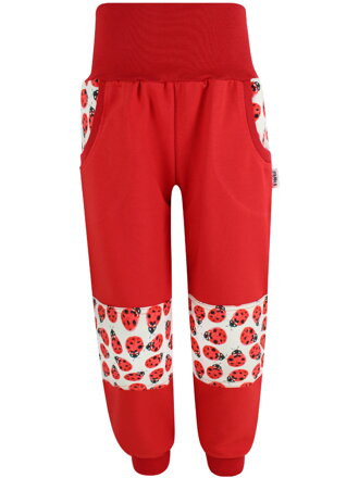 Dievčenské tepláky s dvojitými kolenami - Lienky