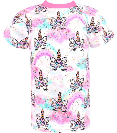 Dievčenské tričko s krátkym rukávom Jednorožci