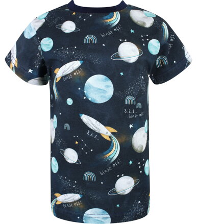 Chlapčenské tričko s krátkym rukávom Vesmír