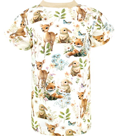 Detské tričko s krátkym rukávom Zvieratká na lúke