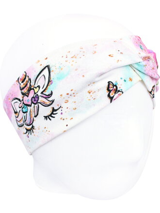 Dievčenská čelenka Jednorožčie očká