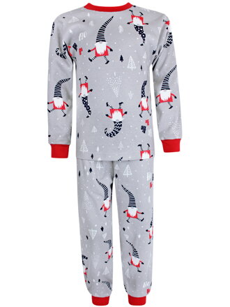 Detské vianočné pyžamo s červenými škriatkami