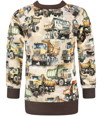 Chlapčenská mikina Nákladné auta