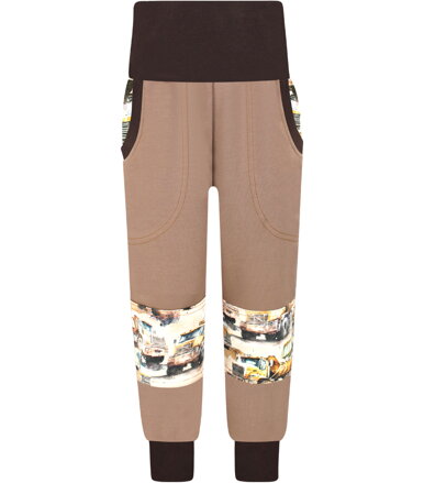 Chlapčenské SLIM tepláky s dvojitými kolenami - Nákladné autá