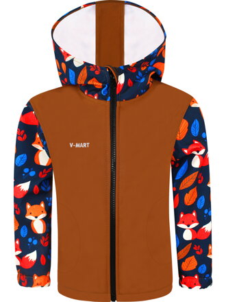 Chlapčenská softshellová bunda Líšky