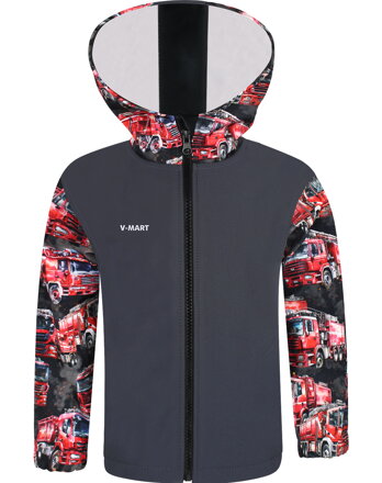 Softshellová bunda Hasiči s fleecom a reflexnými prvkami