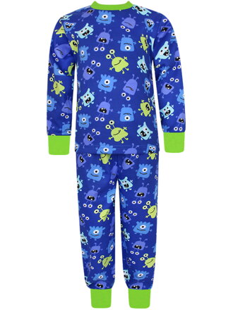 Rastúce chlapčenské pyžamo s dlhým rukávom – Príšerky (tmavomodré)