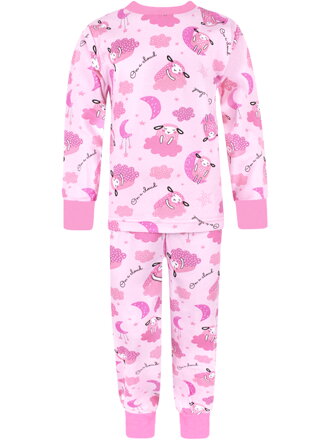 Rastúce dievčenské pyžamo s dlhými rukávmi – Ovečky