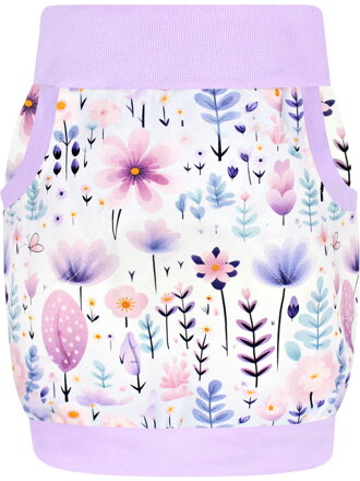Dievčenská sukňa Kvietky (s gumou v páse)