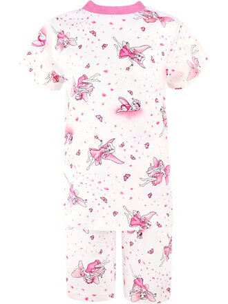 Dievčenské pyžamo s krátkym rukávom Víly na vanilke