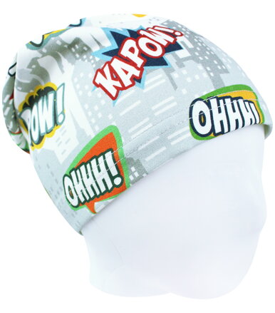 Chlapčenská jarná/jesenná čiapka Komiksy