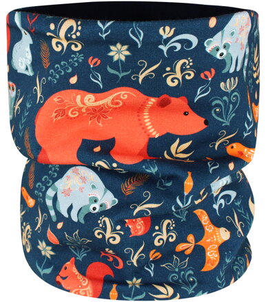 Jarní/podzimní nákrčník Zvířátka a ornamenty