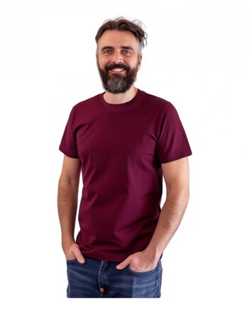 Jožánek Pánske tričko Marek, krátky rukáv, cyklamen S