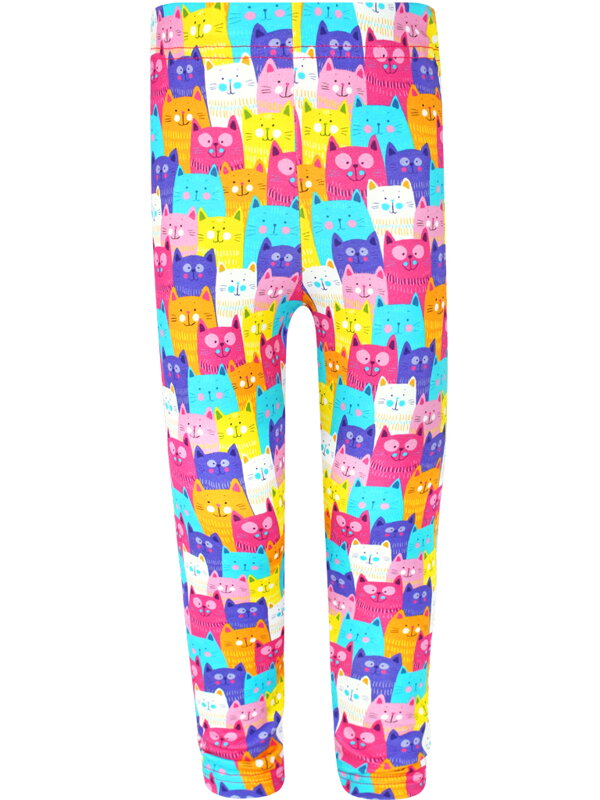 Dievčenské legíny Farebné mačky