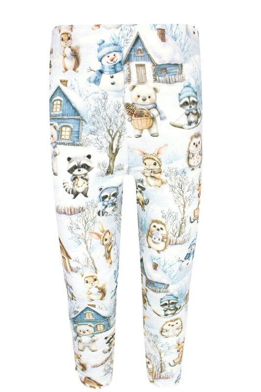 Detské legíny Zimná krajina