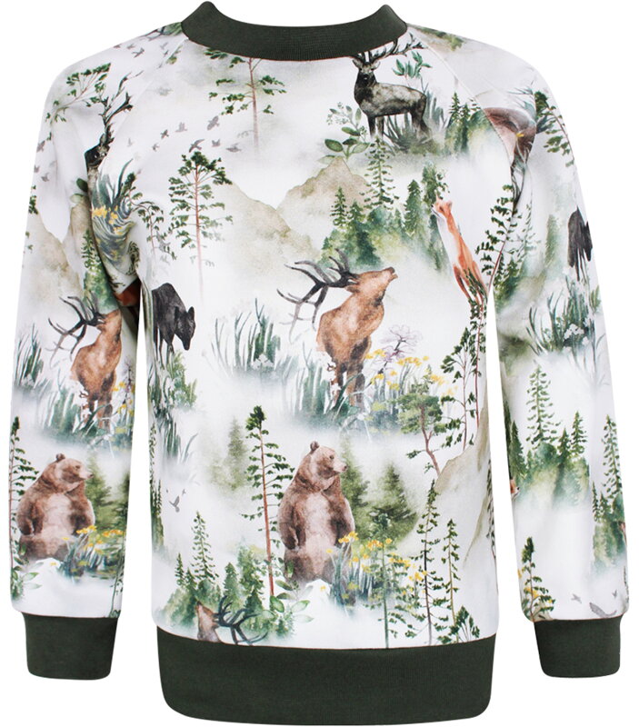 Chlapčenská mikina s lesnými zvieratami