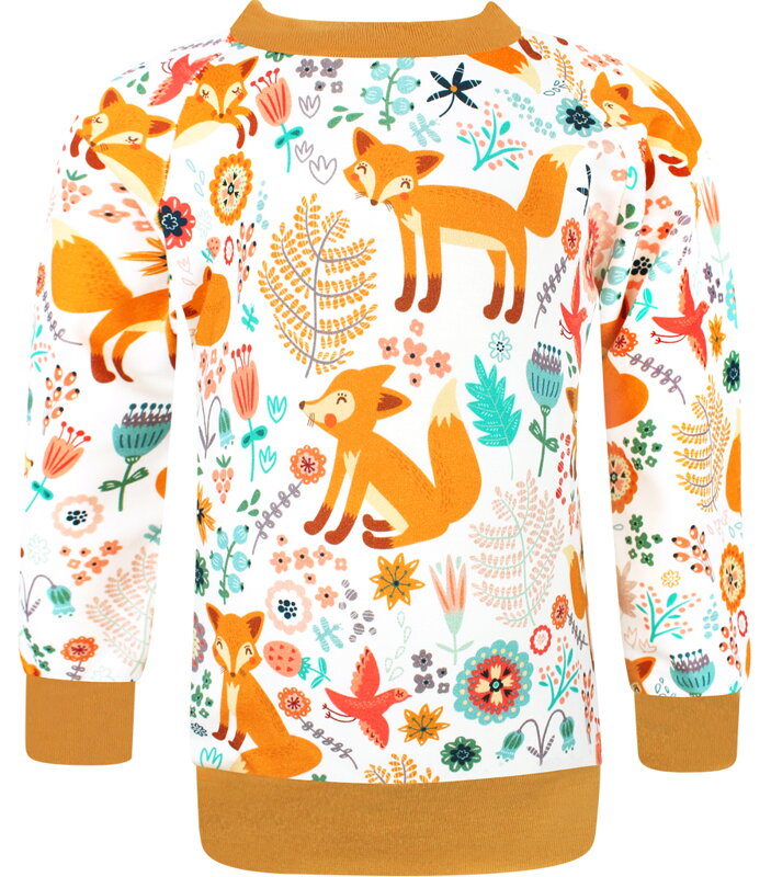 Dievčenská mikina Líšky na lúke