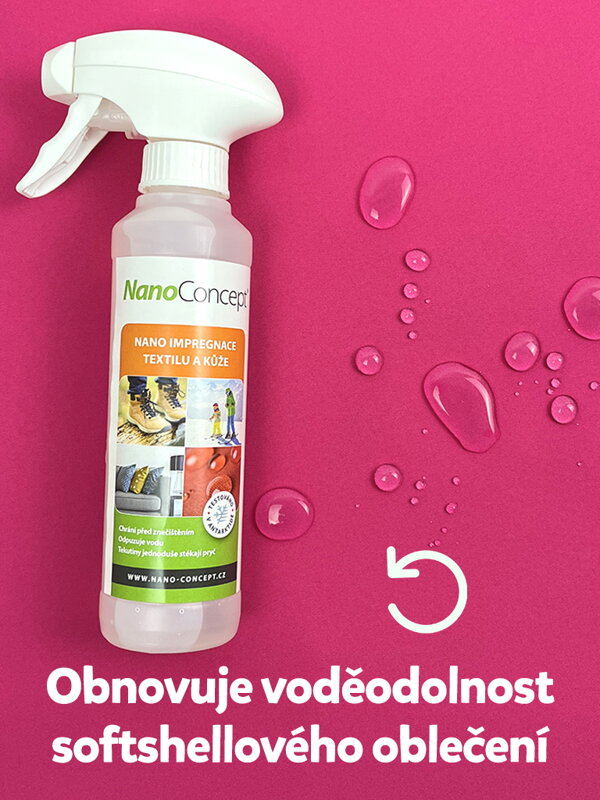 NANO impregnácia softshellu (pre textil a kožu) 250 ml
