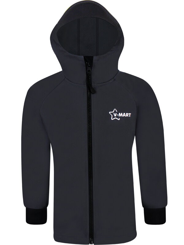 Detská softshellová bunda Premium, tmavosivá