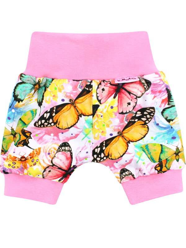 Šortky pre bábätká s motýlikmi
