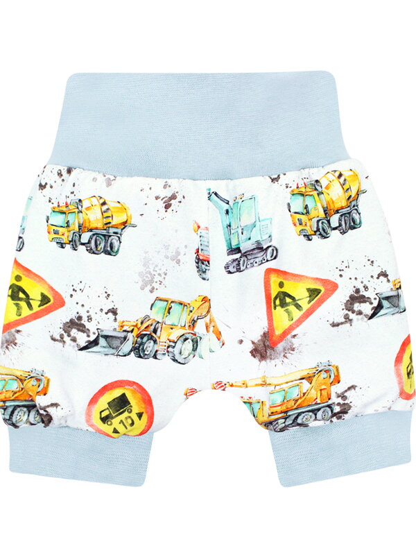 Šortky pre bábätká s bagrami