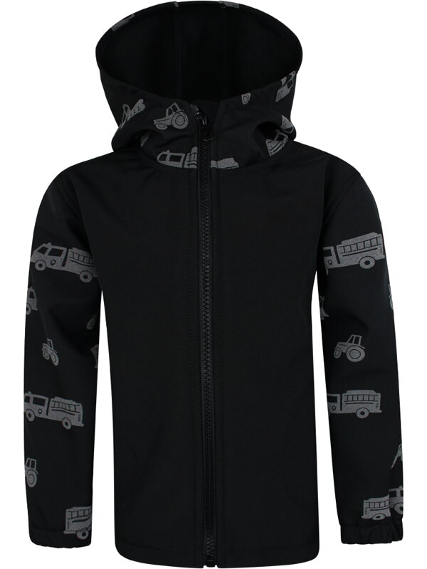 Chlapčenská softshellová reflexná bunda Dopravné prostriedky